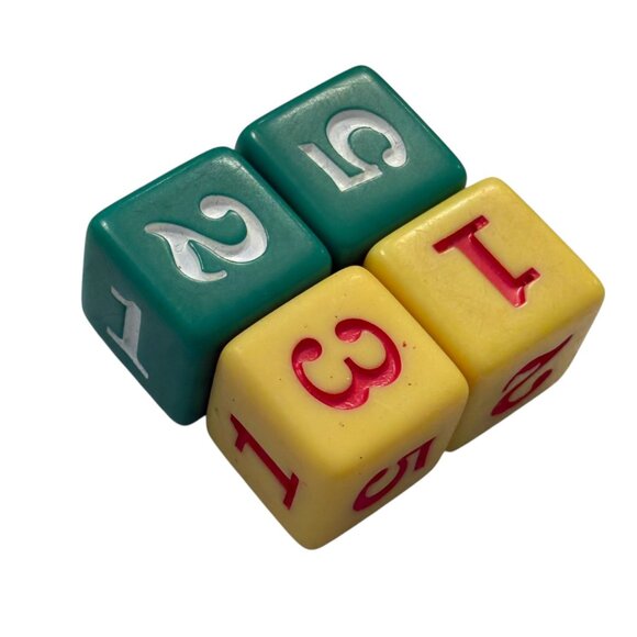 Vintage Plastic Numbered Toy Blocks For Kids - Picture 2 of 2